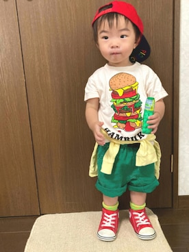 lenlen_rinrinさん（キッズ・80cm）の夏コーディネート