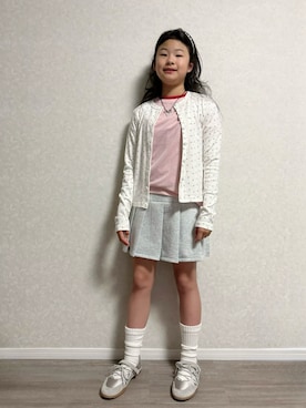 「アイテム（アクセサリー）」を使った、lenlen_rinrinさん（キッズ・145cm）の春コーディネート