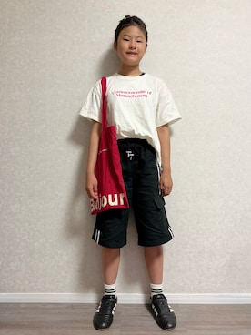 「pairmanon（ペアマノン）のアイテム」を使った、lenlen_rinrinさん（キッズ・110cm）の夏コーディネート