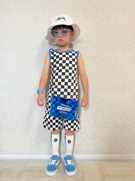 「アイテム（トップス）」を使った、lenlen23さん（キッズ・110cm）の夏コーディネート