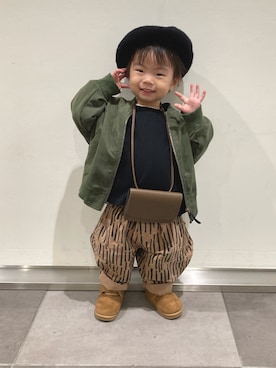 「manina」｜lenlen23さん（キッズ・80cm）の冬コーディネート