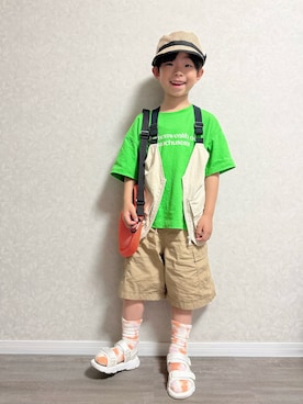 lenlen_rinrinさん（キッズ・110cm）の春コーディネート