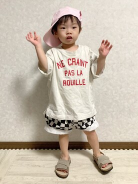 「アイテム（その他）」を使った、lenlen23さん（キッズ・90cm）の夏コーディネート