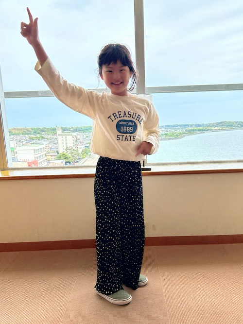 キッズ 親子お揃い楊柳ドットパンツ（その他パンツ）｜coca（coca