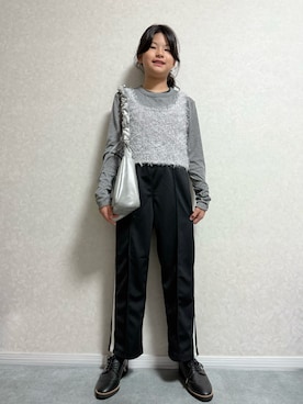 「アイテム（バッグ）」を使った、lenlen23さん（キッズ・110cm）の秋コーディネート