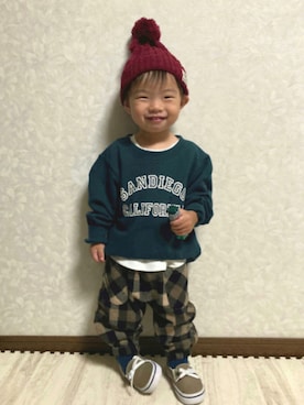 lenlen_rinrinさん（キッズ・80cm）の秋コーディネート