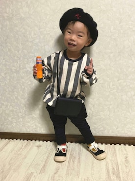 lenlen_rinrinさん（キッズ・80cm）の秋コーディネート