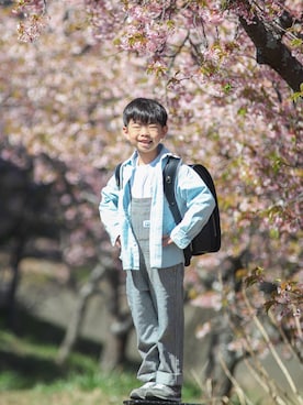 「Lee（リー）のアイテム」を使った、lenlen_rinrinさん（キッズ・110cm）の春コーディネート