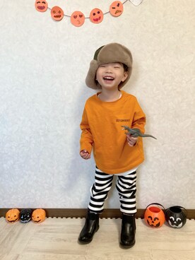 「アイテム（その他）」を使った、lenlen23さん（キッズ・90cm）の秋コーディネート