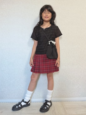 「アイテム（サンダル）」を使った、lenlen23さん（キッズ・140cm）の夏コーディネート