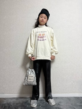 「アイテム（バッグ）」を使った、lenlen_rinrinさん（キッズ・142cm）の秋コーディネート