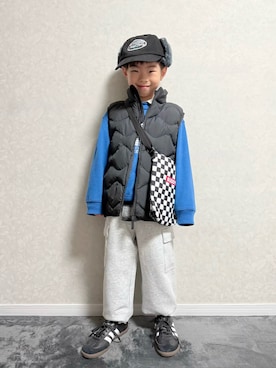 「アイテム（帽子）」を使った、lenlen_rinrinさん（キッズ・110cm）の冬コーディネート