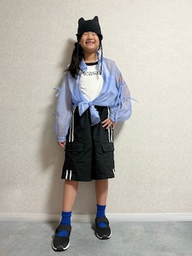 「アイテム（パンツ）」を使った、lenlen23さん（キッズ・141cm）の秋コーディネート