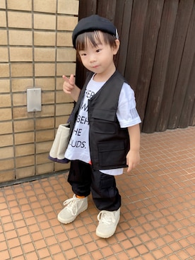 「アイテム（その他）」を使った、lenlen23さん（キッズ・90cm）の秋コーディネート