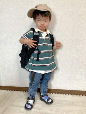 「アイテム（その他）」を使った、lenlen23さん（キッズ・90cm）の夏コーディネート
