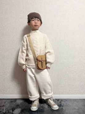 「アイテム（スニーカー）」を使った、lenlen_rinrinさん（キッズ・110cm）の冬コーディネート