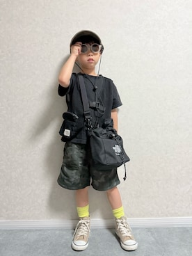 「アイテム（バッグ）」を使った、lenlen23さん（キッズ・110cm）の夏コーディネート