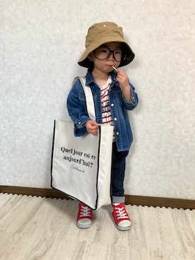 「アイテム（その他）」を使った、lenlen23さん（キッズ・80cm）の春コーディネート