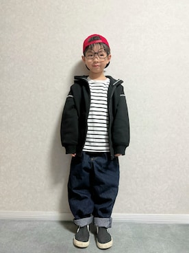 「アイテム（トップス）」を使った、lenlen23さん（キッズ・110cm）の秋コーディネート