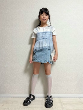 「アイテム（レッグウェア）」を使った、lenlen23さん（キッズ・110cm）の夏コーディネート