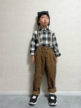 「アイテム（サンダル）」を使った、lenlen23さん（キッズ・110cm）の秋コーディネート