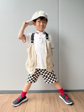 「アイテム（サンダル）」を使った、lenlen23さん（キッズ・110cm）の夏コーディネート