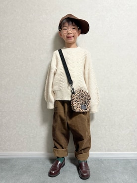 「アイテム（レッグウェア）」を使った、lenlen_rinrinさん（キッズ・110cm）の秋コーディネート