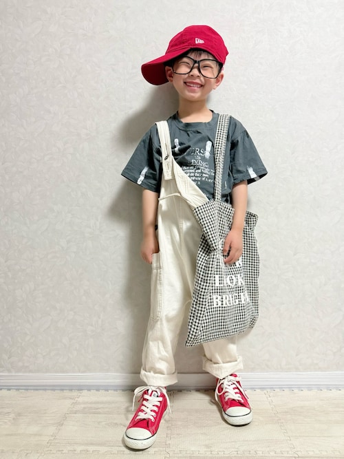 COTTON from U.S.A】ビッグポケットデニムオーバーオール（サロペット