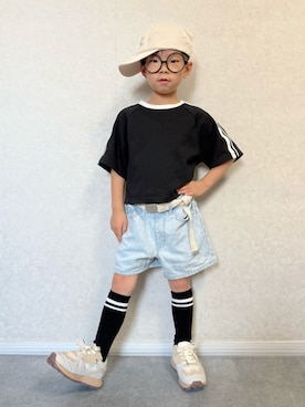 「アイテム（タンクトップ）」を使った、lenlen23さん（キッズ・110cm）の夏コーディネート
