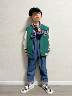 「VANS(バンズ)のアイテム」を使った、lenlen_rinrinさん(キッズ・110cm)の春コーディネート