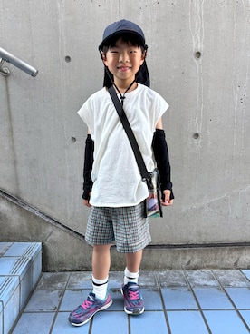 「アイテム（その他）」を使った、lenlen_rinrinさん（キッズ・110cm）の夏コーディネート