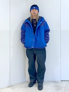 「XLARGE（エクストララージ）のアイテム（ナイロンジャケット）」を使った、Nastyさん（メンズ・174cm）の秋コーディネート