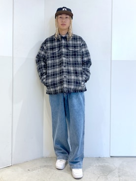 「XLARGE（エクストララージ）のアイテム（その他アウター）」を使った、Nastyさん（メンズ・174cm）の秋コーディネート