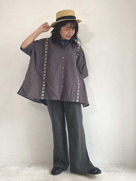 「CUBE SUGAR（キューブシュガー）のアイテム（サンダル）」を使った、ioriさん（レディース・147cm）の夏コーディネート