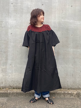 「CUBE SUGAR（キューブシュガー）のアイテム（サンダル）」を使った、ioriさん（レディース・147cm）の夏コーディネート