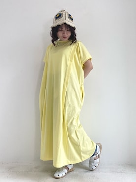 「CUBE SUGAR（キューブシュガー）のアイテム（サンダル）」を使った、ioriさん（レディース・147cm）の夏コーディネート