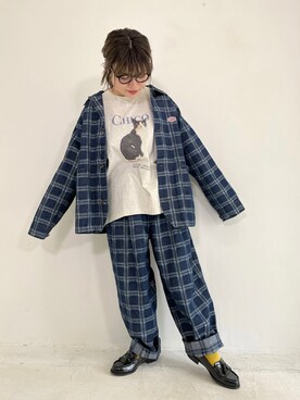 「アニマル」｜「アイテム（ジャケット/アウター）」を使った、ioriさん（レディース・146cm）の夏コーディネート