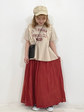 「arbore（アーバー）のアイテム」を使った、ioriさん（レディース・146cm）の春コーディネート