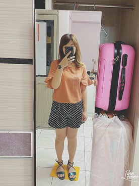 「amai（-）のアイテム」を使った、Olive Yangさん（レディース・170cm）の夏コーディネート