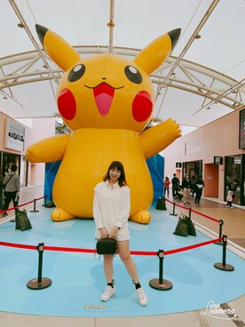 「ANNA SUI（アナスイ）のアイテム（バッグ）」を使った、Olive Yangさん（レディース・170cm）の冬コーディネート