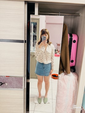 「H:CONNECT（エイチコネクト）のアイテム」を使った、Olive Yangさん（レディース・170cm）の冬コーディネート