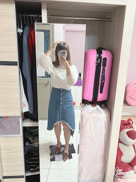 「H:CONNECT（エイチコネクト）のアイテム」を使った、Olive Yangさん（レディース・170cm）の秋コーディネート