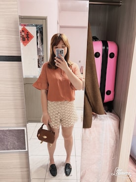 Olive Yangさん（レディース・170cm）の夏コーディネート