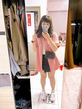 「LOVFEE（ラッフィ）のアイテム」を使った、Olive Yangさん（レディース・170cm）の春コーディネート