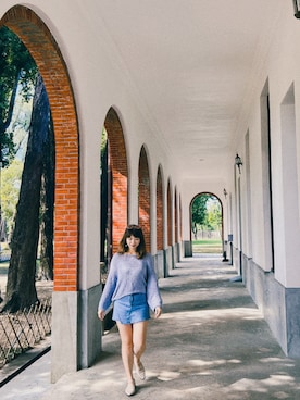 「H:CONNECT（エイチコネクト）のアイテム」を使った、Olive Yangさん（レディース・170cm）の秋コーディネート