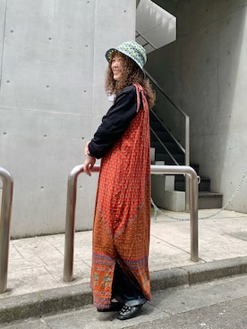 Freada/フリーダ インド肩リボンエスニックキャミワンピースを使った