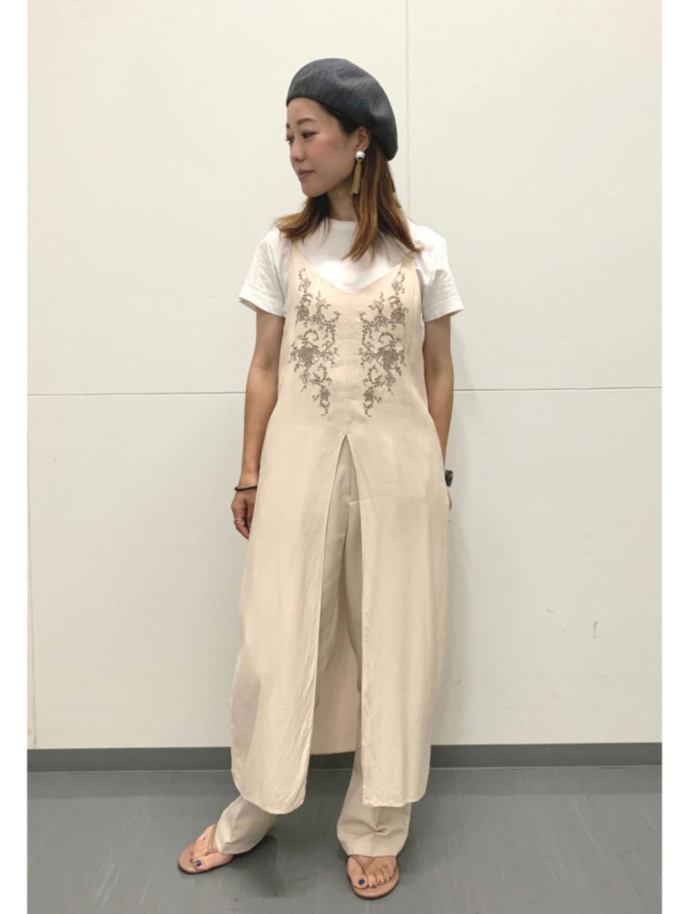 CLANE - CLASSIC EMBROIDERY CAMISOLE クラネ　エンブロイダリー CLANE CLASSIC EMBROIDERY CAMISOLE 【公式通販】