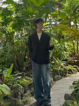 「crocs（クロックス）のアイテム（シューズ）」を使った、Tatsuki  さん（メンズ・178cm）の春コーディネート