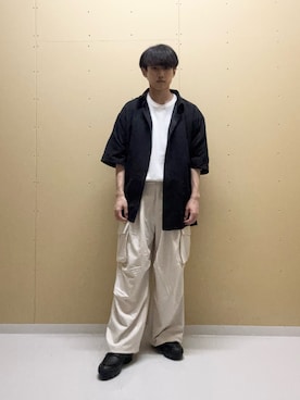 「SENSE OF PLACE by URBAN RESEARCH（センスオブプレイスバイアーバンリサーチ）の『ユニセックス』エクストラルーズアソートTシャツ（Tシャツ/カットソー）」を使った、kkkkさん（メンズ・168cm）の夏コーディネート