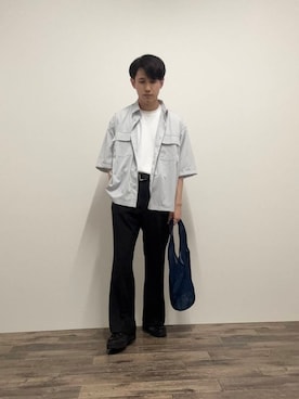 「URBANRESEARCH」｜「アイテム（スラックス）」を使った、kkkkさん（メンズ・169cm）の春コーディネート
